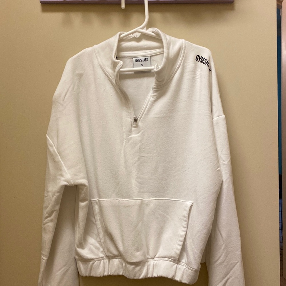 Gym shark crop zip up